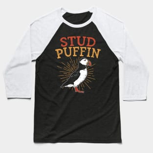 Stud Puffin - Puffins Baseball T-Shirt